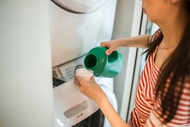 Reduce the amount of laundry detergent you use Reduce the amount of laundry detergent you use